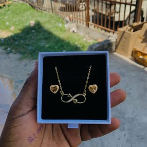 Dainty necklace combo with best wishes box 001
