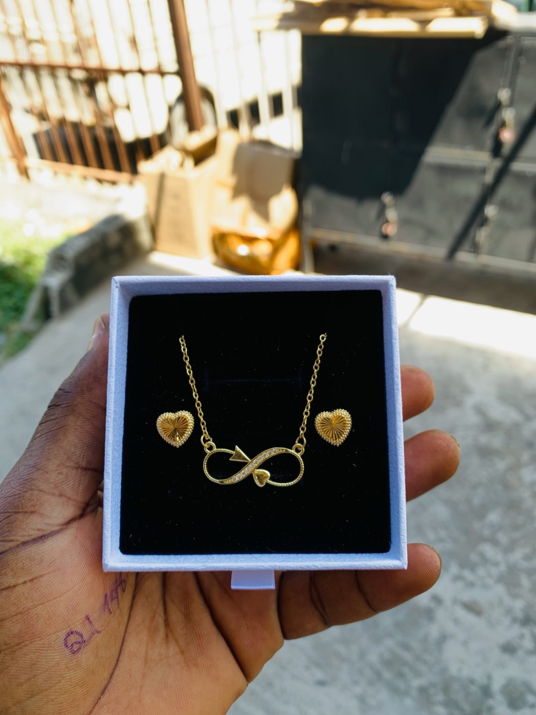Dainty necklace combo with best wishes box 001 - Image 2