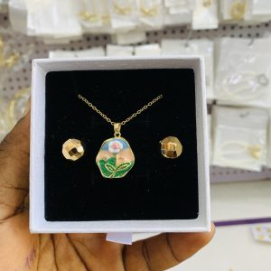 Vintage necklace combo with best wishes box 005