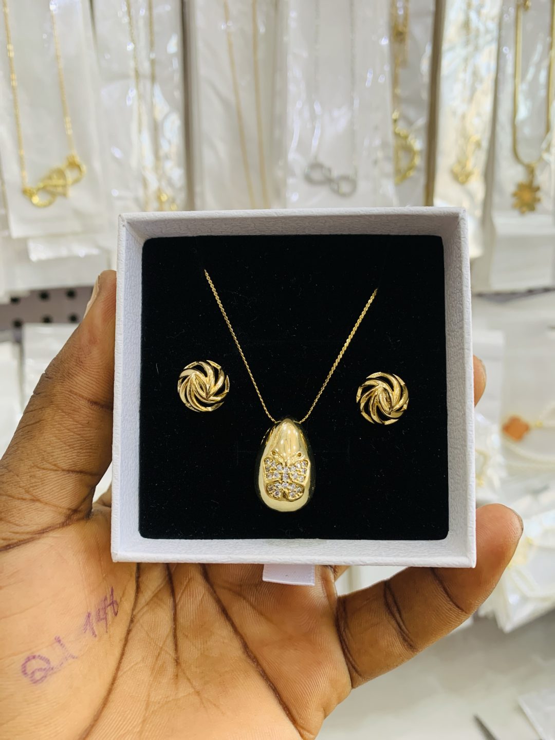 Dainty Necklace combo with best wishes box 002 - Image 2