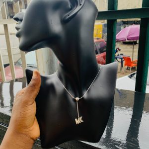 Ball silver dropping necklace 17
