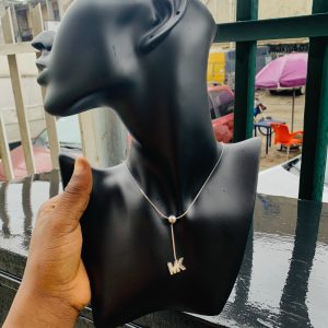 Ball silver dropping necklace 17