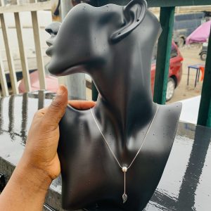 Ball silver dropping necklace 16