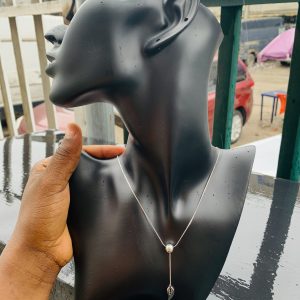 Ball silver dropping necklace 16