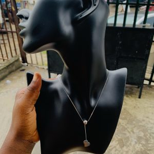 Ball silver dropping necklace 15