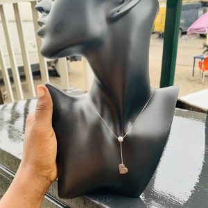 Ball silver dropping necklace 15