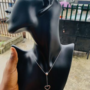 Ball silver dropping necklace 14