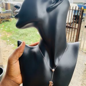 Ball silver dropping necklace 12