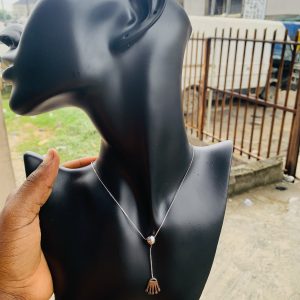 Ball silver dropping necklace 11