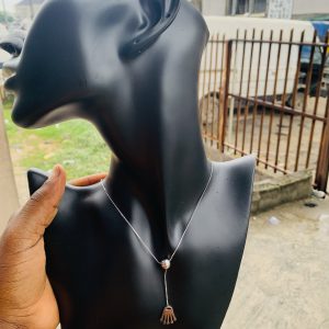 Ball silver dropping necklace 11