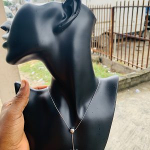 Ball silver dropping necklace 10