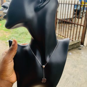 Ball silver dropping necklace 007