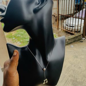 Ball Silver dropping Necklace 003