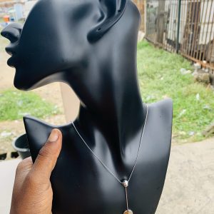 Ball Silver Dropping Necklace 002