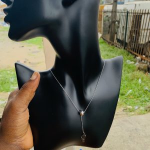 Ball silver dropping Necklace 001