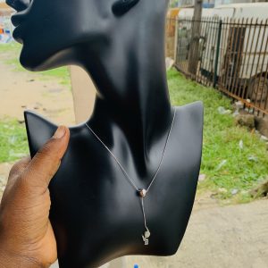 Ball silver dropping Necklace 001