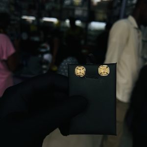 Steel stud earrings 006