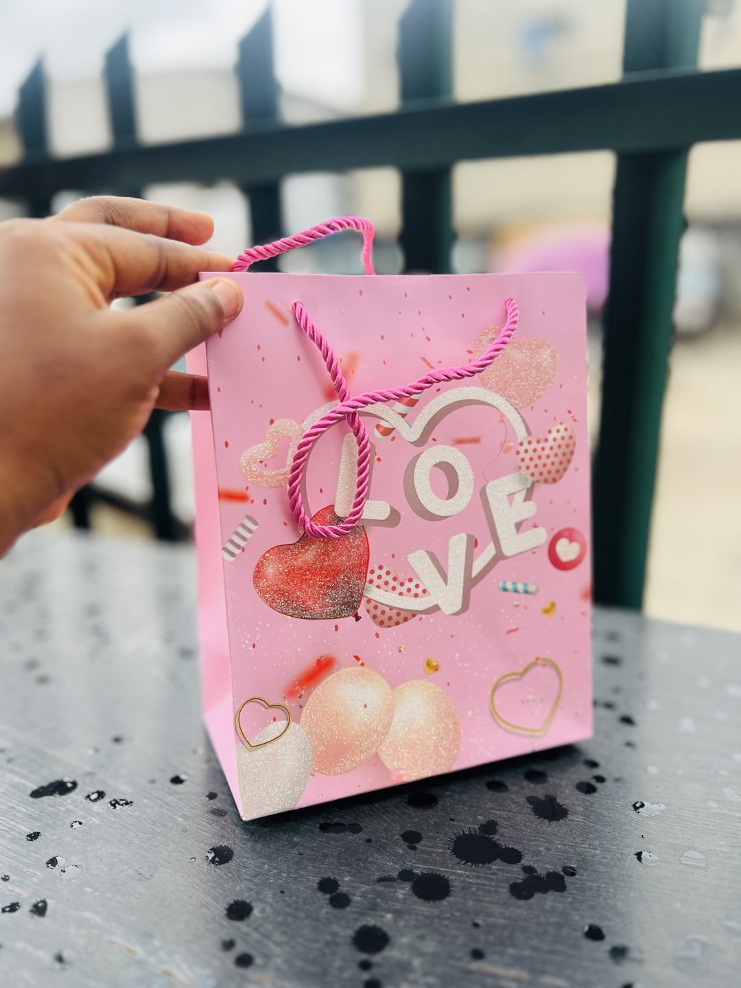 Pink large paper bag (1) - Image 3