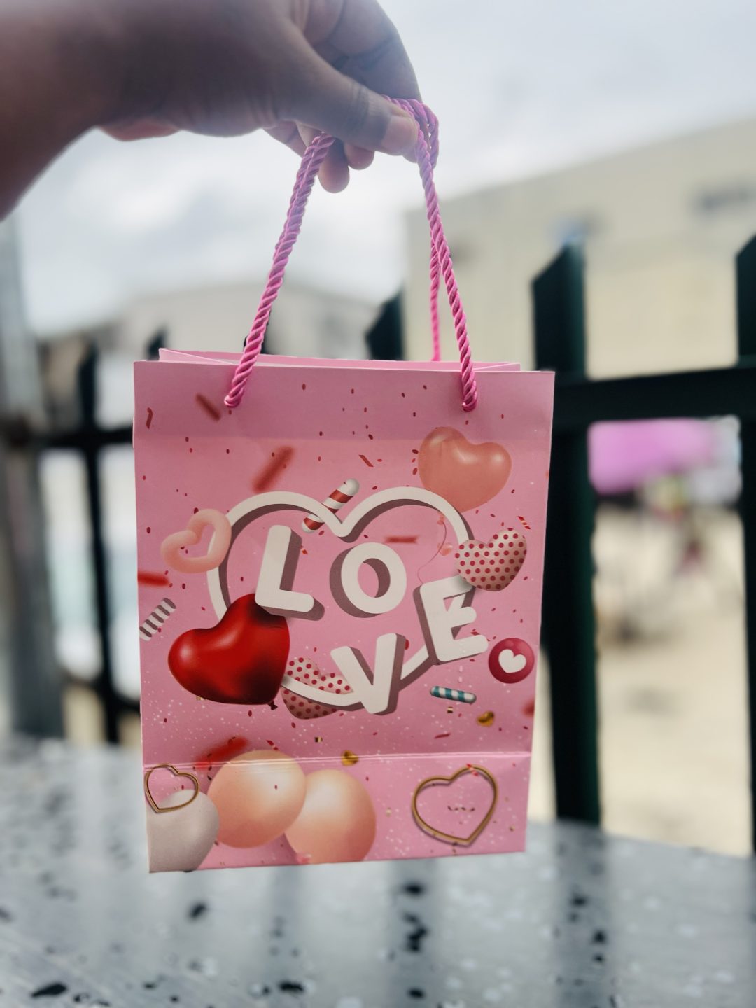 Pink large paper bag (1) - Image 2