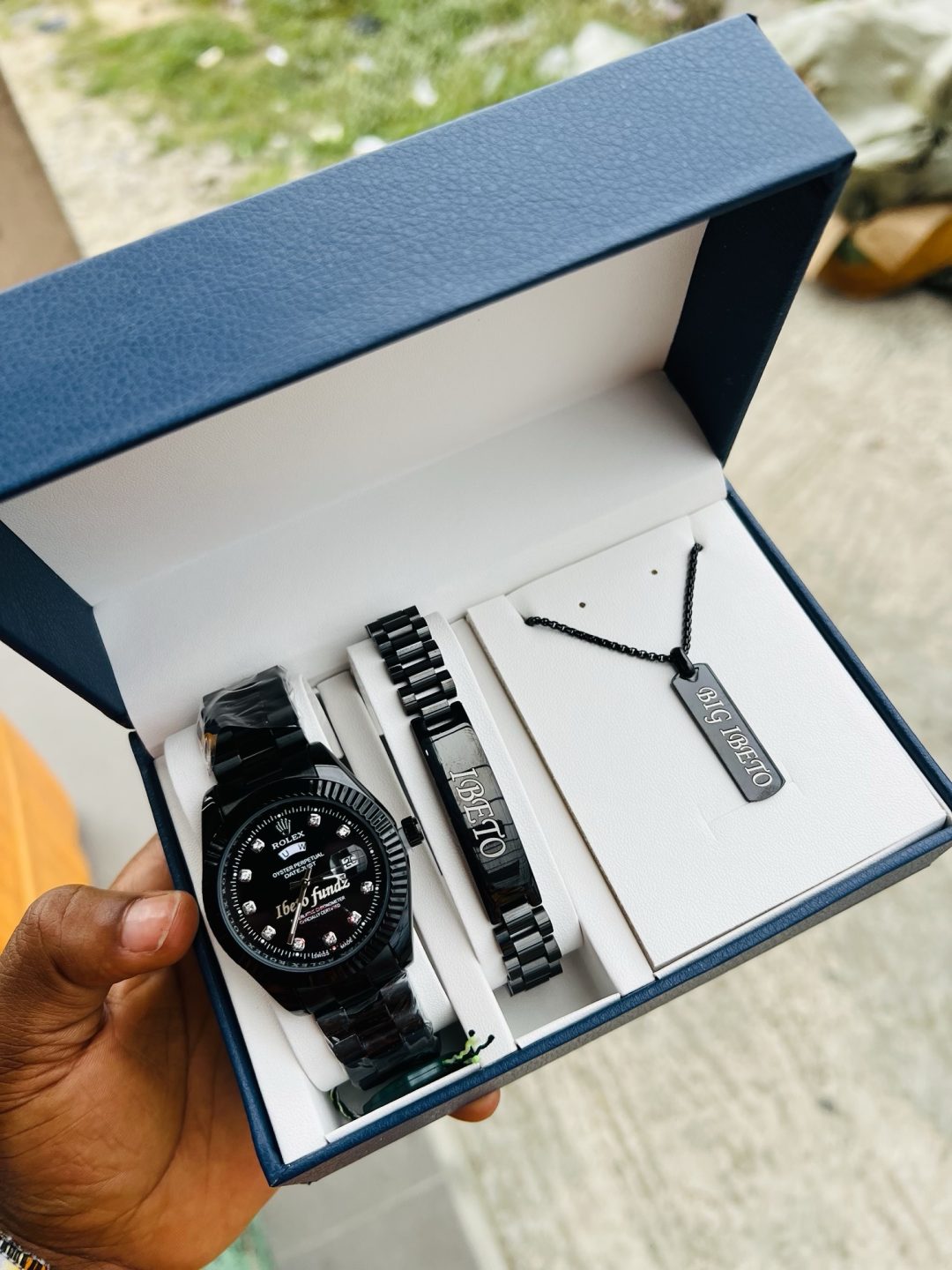 Engraved black Rolex combo with exact box! - Image 2