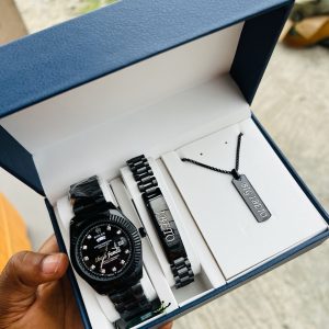 Engraved black Rolex combo with exact box!