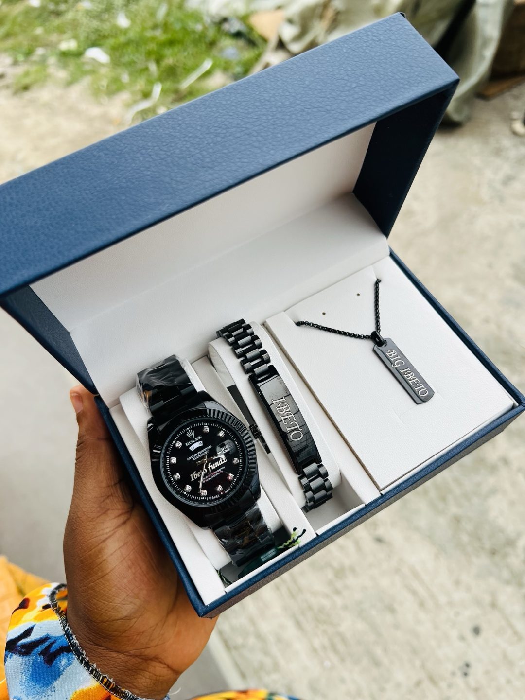Engraved black Rolex combo with exact box! - Image 4