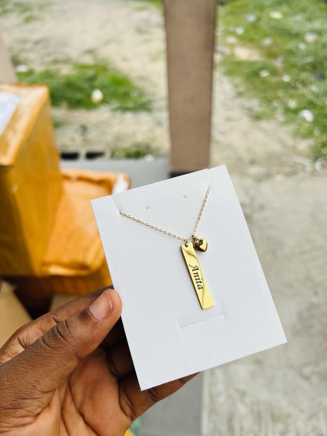 Engraved Female Spotify barcode necklace - Image 2