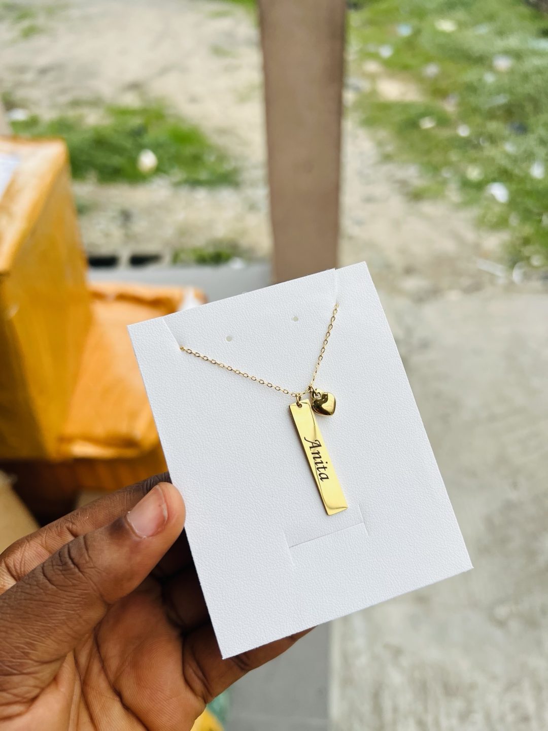 Engraved Female Spotify barcode necklace - Image 5