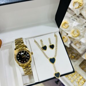 Gold love combo with box and bag