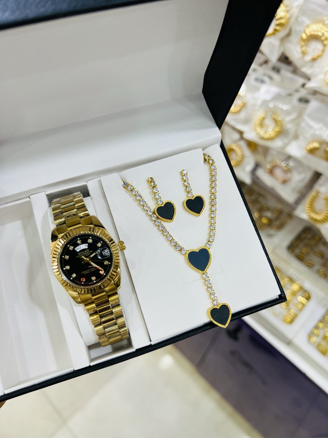 Gold love combo with box and bag