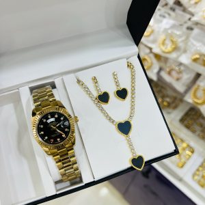 Gold love combo with box and bag