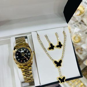 Gold Butterfly combo with box and bag