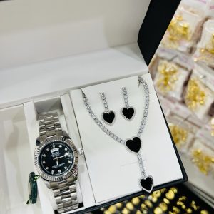 Silver love combo with box and bag