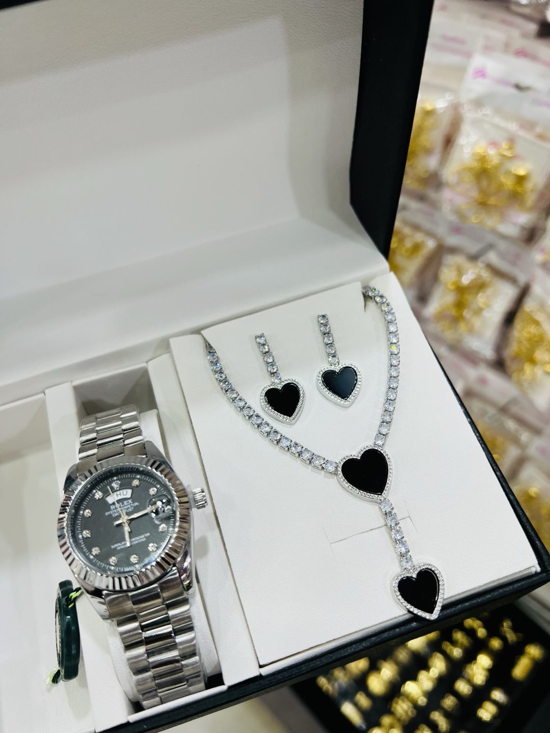 Silver love combo with box and bag - Image 6