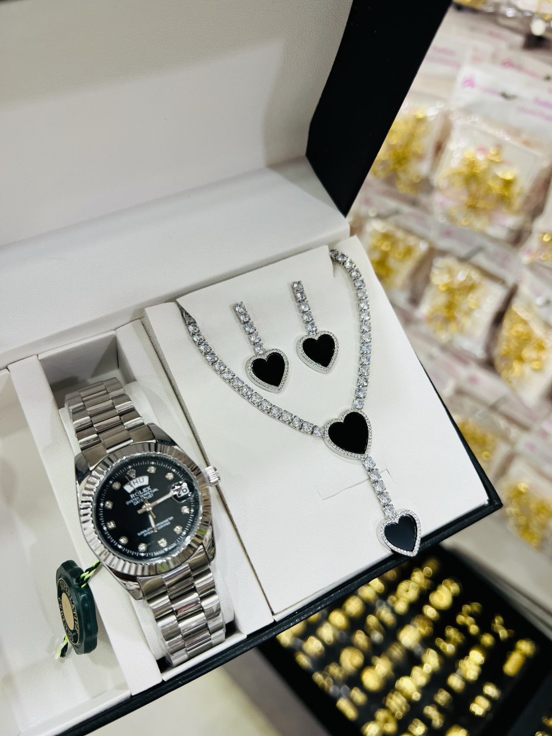 Silver love combo with box and bag - Image 5