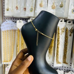 Twisted Stainless Steel anklet 004