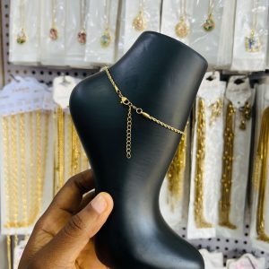 Twisted Stainless Steel anklet 004