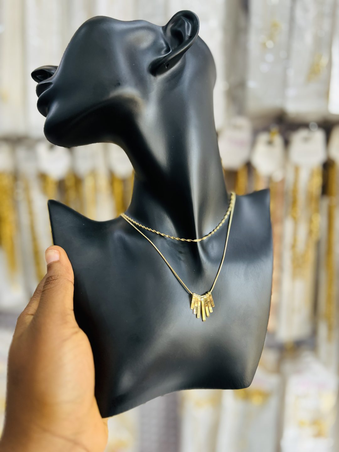 Unique steel necklace combo 004