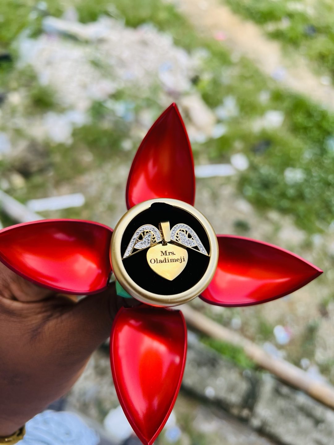 Engraved butterfly locket with back engraving exact box!! - Image 5
