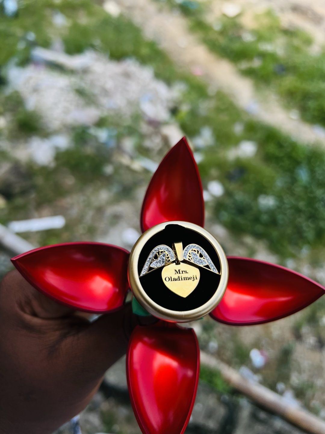 Engraved butterfly locket with back engraving exact box!! - Image 6