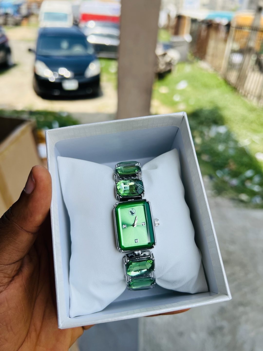 Green Swarovski watch - Image 2