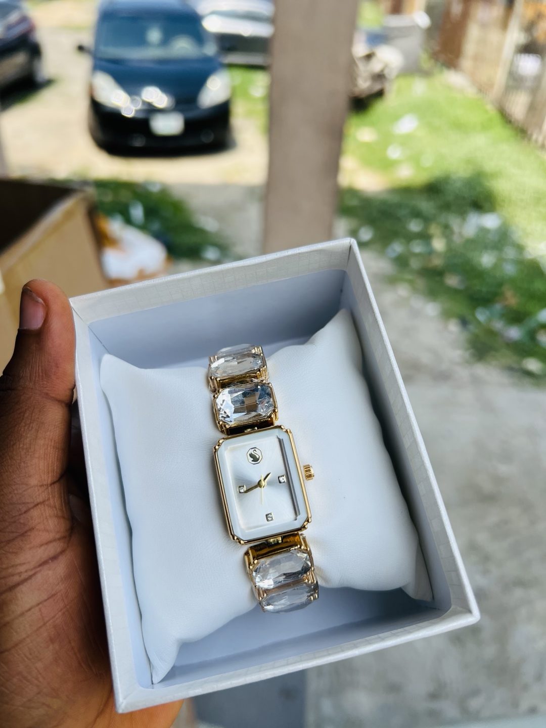 White gold Swarovski watch - Image 3