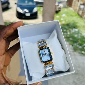 Blue Swarovski watch