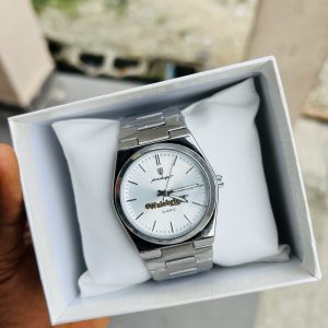 Engraved silver Poedager watch comes boxed!