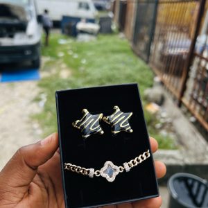 Spectacular earring and bracelet combo with box 002