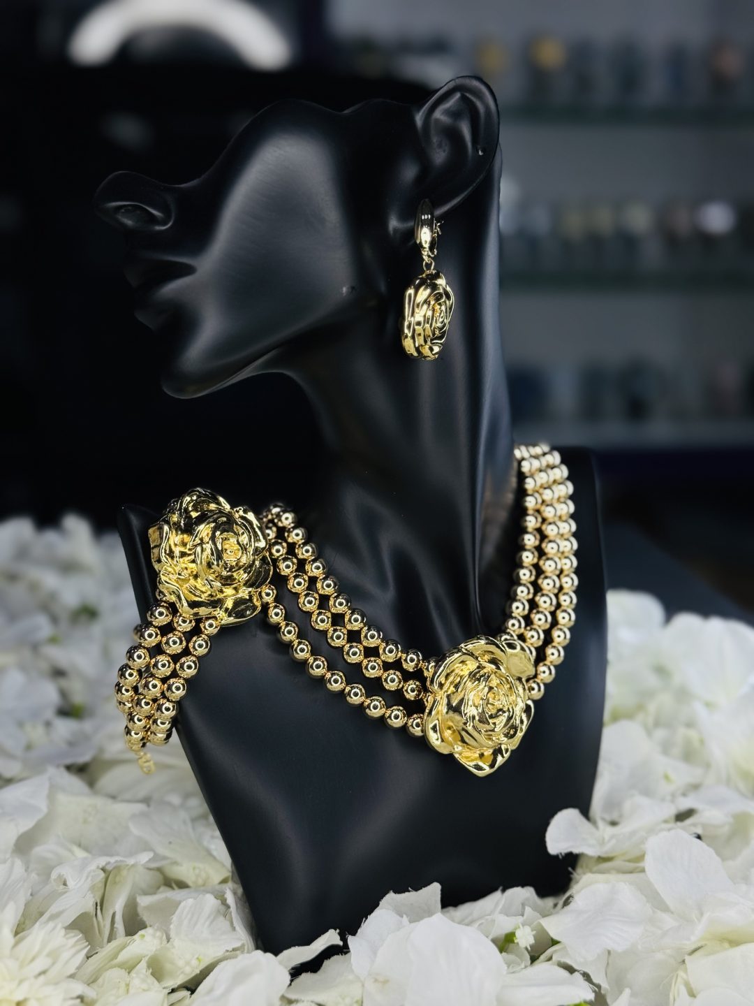 Md flower 18k ball luxury set
