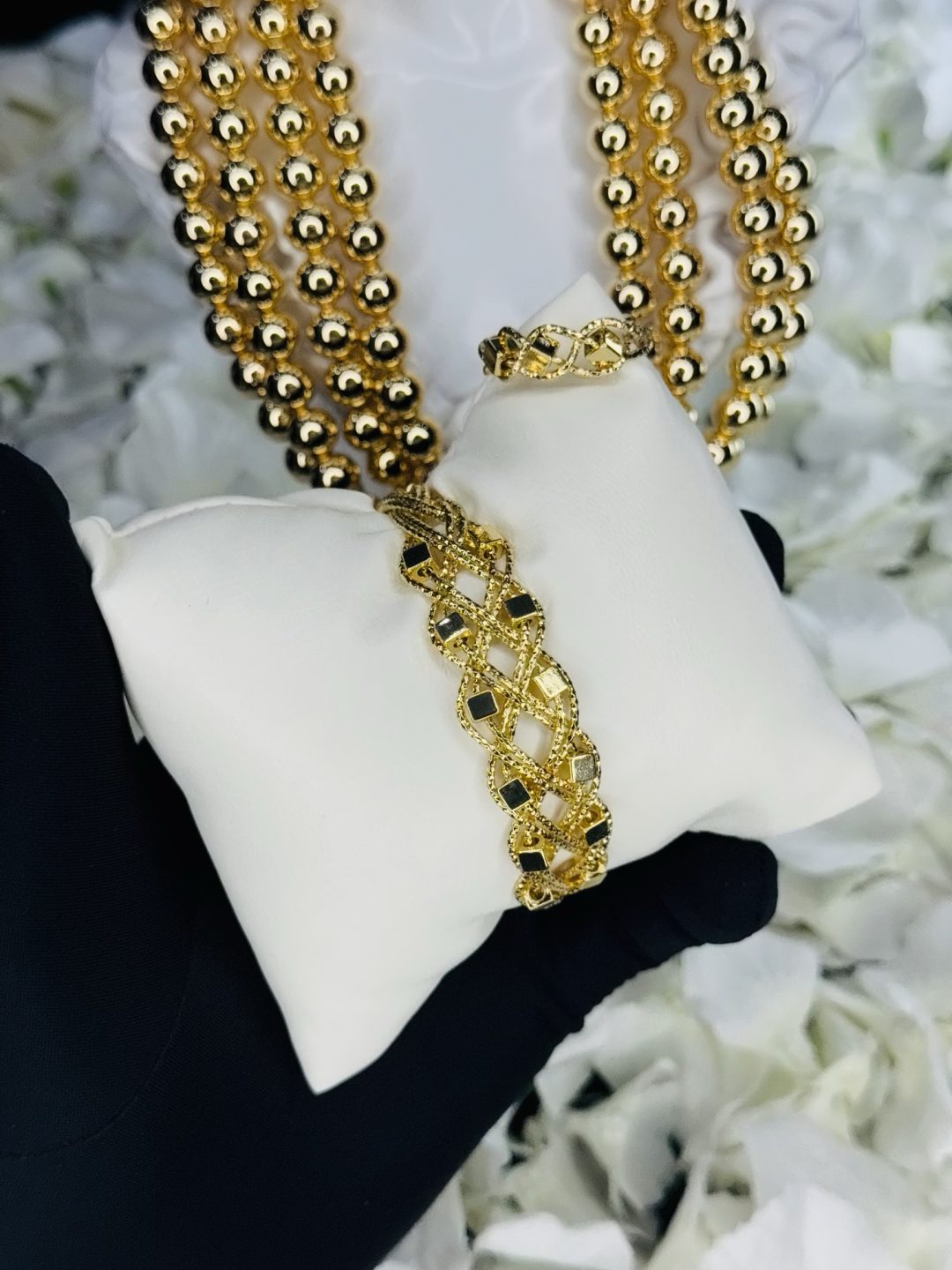 MD cris cross bracelet and ring