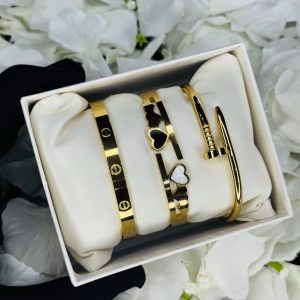 Triple titanium steel bracelet 017