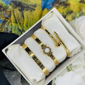 Triple titanium steel bracelet combo 010