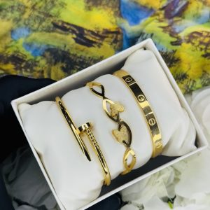 Triple titanium steel bracelet combo 008